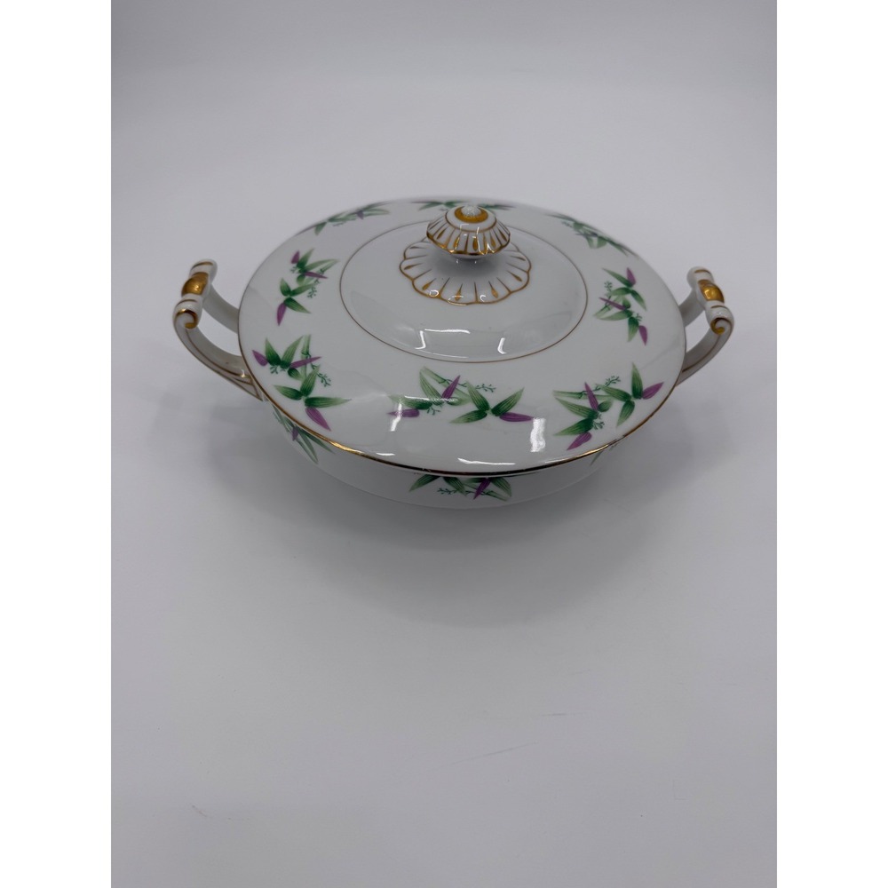Harmony House Mandarin Fine China covered lid serving dish Floral Vintage Japan - Picture 2 of 5